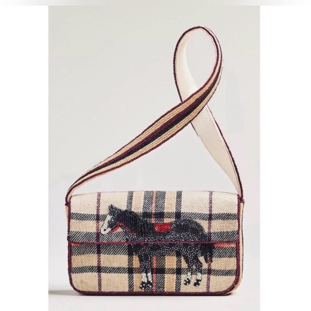 Anthropologie Fiona Beaded Bag: Animal Edition - Horse 🐴 NWOT